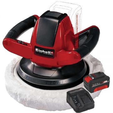 Einhell  CE-CB 18/254 Li PXC + Starter Kit - Masina de lustruit 254 mm + Set 1 acumulator si incarcator Li-Ion 18 V 4 Ah