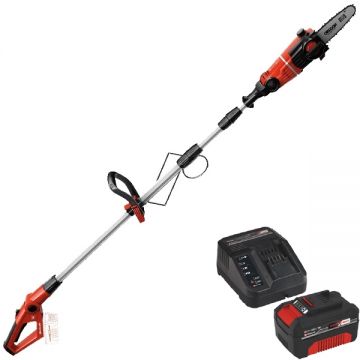 Einhell  GE-LC 18 Li T PXC + Starter Kit - Drujba 17 cm 3.76 m/s +  Set 1 acumulator si incarcator Li-Ion 18 V 4 Ah