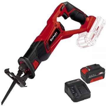 Einhell  TE-AP 18 Li PXC + Starter Kit - Fierastrau sabie + Set 1 acumulator si incarcator Li-Ion 18 V 4 Ah