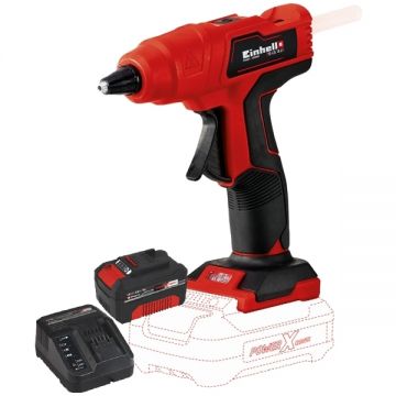 Einhell  TE-CG 18 Li PXC + Starter Kit - Pistol de lipit cu bagheta siliconica + Set 1 acumulator si incarcator Li-Ion 18 V 4 Ah