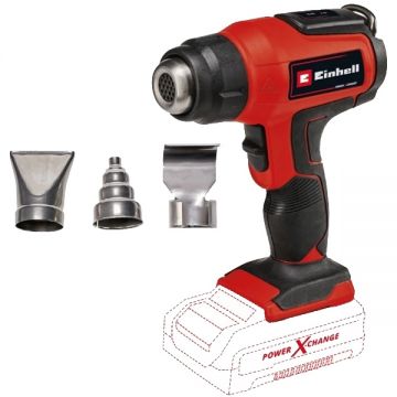 Einhell  TE-HA 18 Li PXC - Suflanta cu aer cald fara acumulatori Li-Ion 18 V - Ah 550 grade C 200 l/min accesorii