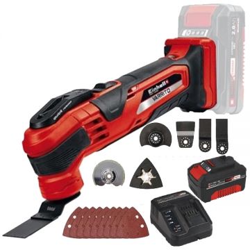 Einhell  TE-MG 18 Li VARRITO PXC + Starter Kit - Multicutter + Set 1 acumulator si incarcator Li-Ion 18 V 4 Ah
