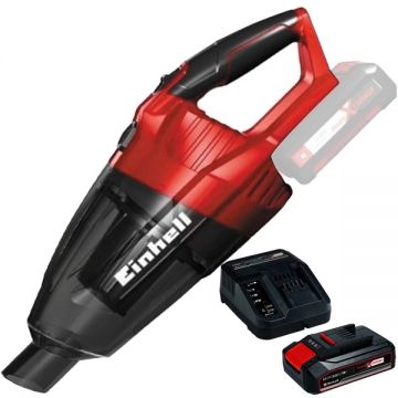 Einhell  TE-VC 18 Li PXC + Starter Kit - Aspirator 42 mbar + Set 1 acumulator si incarcator Li-Ion 18 V 2.5 Ah