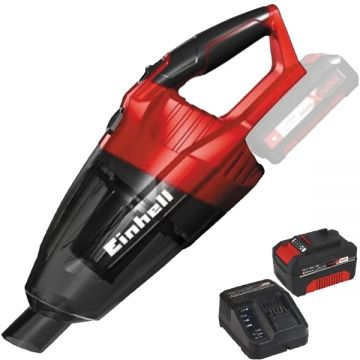Einhell  TE-VC 18 Li PXC + Starter Kit - Aspirator 42 mbar + Set 1 acumulator si incarcator Li-Ion 18 V 4 Ah