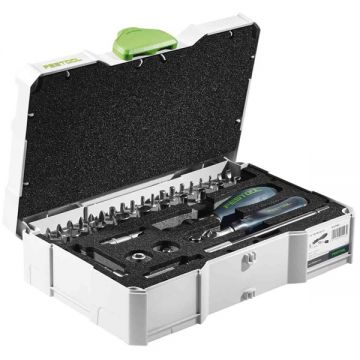 Festool  1/4 inch-CE RA-Set 36 - Set capete de insurubare si chei tubulare mixt 37 bucati