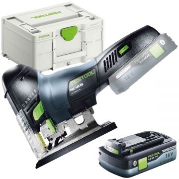 Festool  PSC 420 EB-Basic + BP 18 Li 4.0 HPC-ASI - Fierastrau pendular valiza speciala + Acumulator Li-Ion 18 V 4 Ah