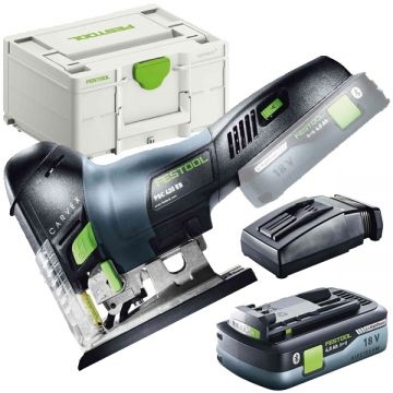 Festool  PSC 420 EB - Fierastrau pendular valiza speciala + Acumulator Li-Ion 18 V 4 Ah + Incarcator