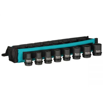Makita  E-02989 - Set chei tubulare impact 8-21  mm 1/2 inch 8 bucati