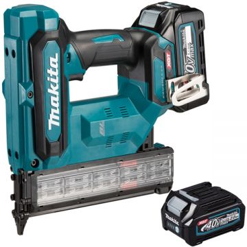 Makita  FN001GA201 XGT - Pistol de batut cuie  cu 2 acumulatori Li-Ion 40 V 4 Ah cuie pentru lemn
