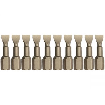 Makita  P-06199 - Set capete de insurubare plat 0.8x5.5 mm 10 bucati
