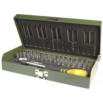 Proxxon  23107 - Set capete de insurubare mixte 75 bucati