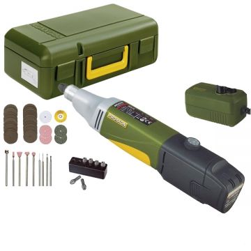 Proxxon  IBS/A - Masina pentru gaurit si frezat 1 acumulator 10.8 V 2.6 Ah valiza plastic accesorii