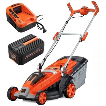 Redback  E146C+EP40+EC20 - Masina de tuns iarba cu 1 acumulator Li-Ion 40 V 4 Ah 45.7 cm 60 l