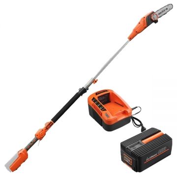 Redback  E608D+EP40+EC20 - Drujba cu 1 acumulator Li-Ion 40 V 4 Ah 20 cm 6 m/s