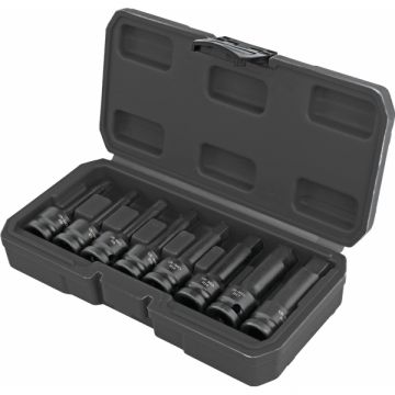 Topmaster  338801 - Set chei tubulare impact HEX6-HEX19  mm 1/2 inch 8 bucati