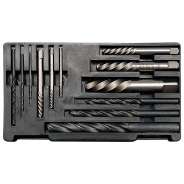 Yato  YT-0591 - Set extractoare suruburi si burghie metal 1.4-15 mm 12 bucati