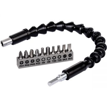 Bosch  2608522377 - Set capete de insurubare profil PZ PH HEX TORX plat 11 bucati
