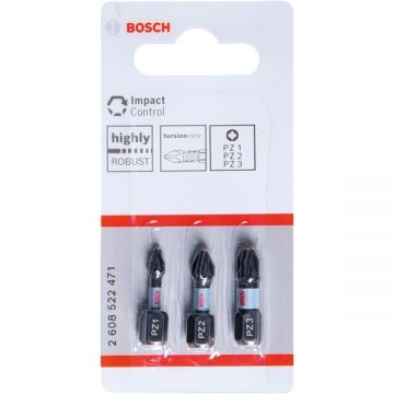 Bosch  2608522471 - Set capete de insurubare profil PZ 3 bucati