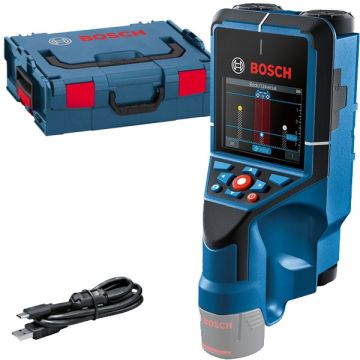 Bosch  D-Tect 200 C - Detector de metale fara acumulatori si incarcator Li-Ion 12 V -Ah 200 mm valiza speciala