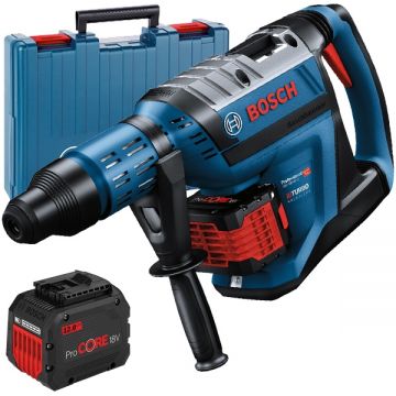 Bosch  GBH 18V-45 C - Rotopercutor SDS-Max cu 2 acumulatori Li-Ion 18 V 12 Ah 12.5 J valiza plastic