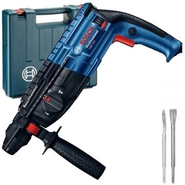 Bosch  GBH 240 + PRO SDS plus-5C - Rotopercutor SDS-Plus 790 W 2.7 J valiza plastic + Dalta SDS-Plus lata 20x250 mm + Spit SDS-Plus 250 mm