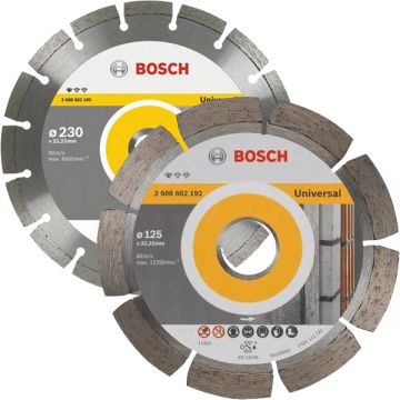 Bosch  Standard for Universal - Set 1 disc diamantat segmentat 230x22.2 mm + 1 disc diamantat segmentat 125x22.2 mm