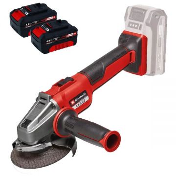 Einhell  AXXIO 18/115 Q PXC + Twinpack - Polizor unghiular 115 mm + Set 2 acumulatori Li-Ion 18 V 4 Ah