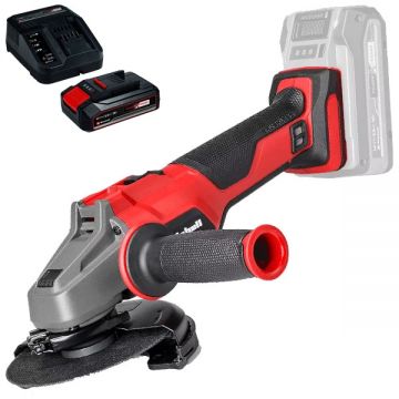 Einhell  AXXIO 18/125 Q PXC + Starter Kit - Polizor unghiular 125 mm + Set 1 acumulator si incarcator Li-Ion 18 V 2.5 Ah