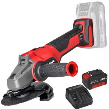 Einhell  AXXIO 18/125 Q PXC + Starter Kit - Polizor unghiular 125 mm + Set 1 acumulator si incarcator Li-Ion 18 V 4 Ah