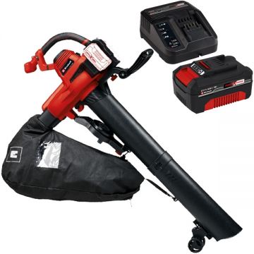 Einhell  GE-CL 36/230 Li E PXC + Starter Kit - Suflanta de gradina 700 m3/h + Set 1 acumulator si incarcator Li-Ion 18 V 4 Ah