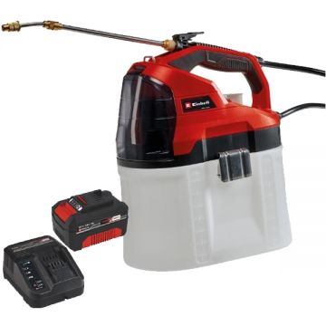 Einhell  GE-WS 18/75 Li PXC + Starter Kit - Pulverizator 2.5 bar 7.5 l + Set 1 acumulator si incarcator Li-Ion 18 V 4 Ah