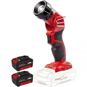 Einhell  TE-CL 18 Li H PXC + Twinpack - Lampa + Set 2 acumulatori Li-Ion 18 V 4 Ah