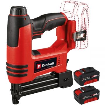 Einhell  TE-CN 18 Li PXC + Twinpack - Capsator 5.7 mm + Set 2 acumulatori Li-Ion 18 V 4 Ah