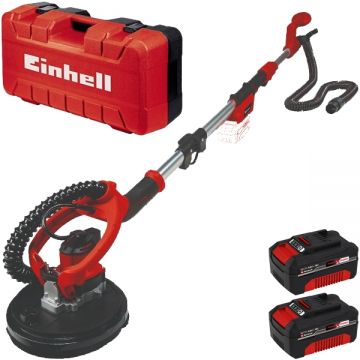 Einhell  TE-DW 18/225 Li BL PXC + Twinpack - Slefuitor pentru pereti + Set 2 acumulatori Li-Ion 18 V 4 Ah