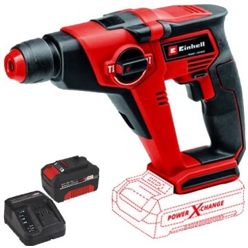 Einhell  TE-HD 18/12 Li PXC + Starter Kit - Rotopercutor SDS-Plus 1.3 J + Set 1 acumulator si incarcator Li-Ion 18 V 4 Ah