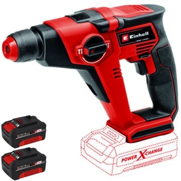 Einhell  TE-HD 18/12 Li PXC + Twinpack - Rotopercutor SDS-Plus 1.3 J + Set 2 acumulatori Li-Ion 18 V 4 Ah