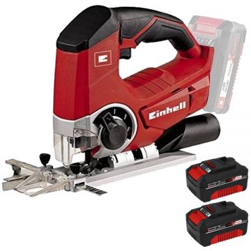 Einhell  TE-JS 18 Li PXC + Twinpack - Fierastrau pendular + Set 2 acumulatori Li-Ion 18 V 4 Ah