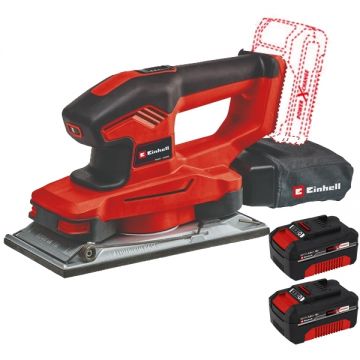 Einhell  TE-OS 18/230 Li PXC + Twinpack - Slefuitor cu vibratii 230x115 mm + Set 2 acumulatori Li-Ion 18 V 4 Ah