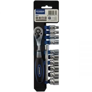 Hyundai  HY-59631 - Set capete chei tubulare 5-14  mm patrat 1/4 inch 12 bucati