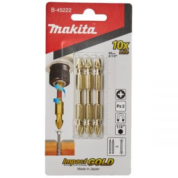 Makita  B-45222 - Set capete de insurubare PZ2 3 bucati