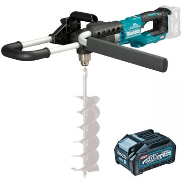 Makita  DG001GM105 XGT - Foreza de pamant  cu 1 acumulator Li-Ion 40 V 4  Ah 200  mm