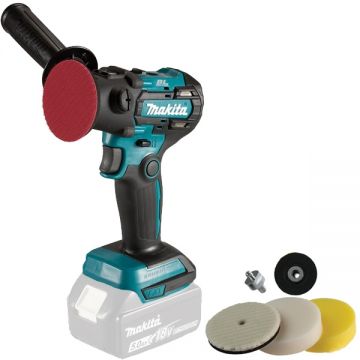 Makita  DPV300Z - Masina de lustruit fara acumulatori si incarcator Li-Ion 18 V -Ah 50 mm accesorii