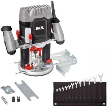 Skil  1841 AA + Proxxon SlimLine - Masina de frezat 1200 W 6 6.35 8 mm + Set chei combinate 6-19 mm 12 bucati