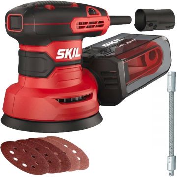 Skil  7471 AA + Proxxon 23706 - Slefuitor cu excentric 300 W 125 mm + Prelungitor insurubare 1/4 inch 150 mm