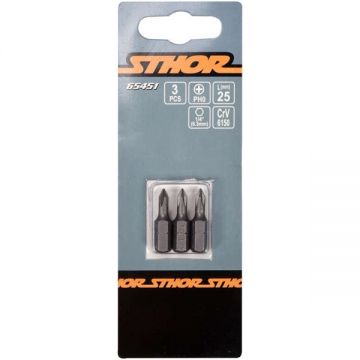 Sthor  65451 - Set capete de insurubare profil PH0 3 bucati