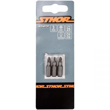 Sthor  65470 - Set capete de insurubare profil PZ1 3 bucati