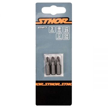 Sthor  65471 - Set capete de insurubare profil PZ2 3 bucati