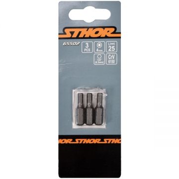 Sthor  65502 - Set capete de insurubare profil HEX4 3 bucati