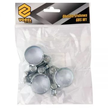 Vorel  73792 - Coliere metalice pentru tevi 29 mm 31 mm - inch