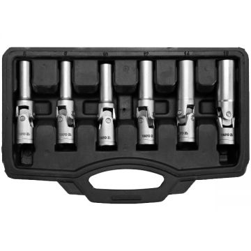 Yato  YT-05339 - Set chei tubulare cu imbinare flexibila pentru bujii 6 bucati